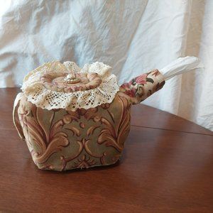 Vintage Handmade Teapot Tissue Box Cover NWOT